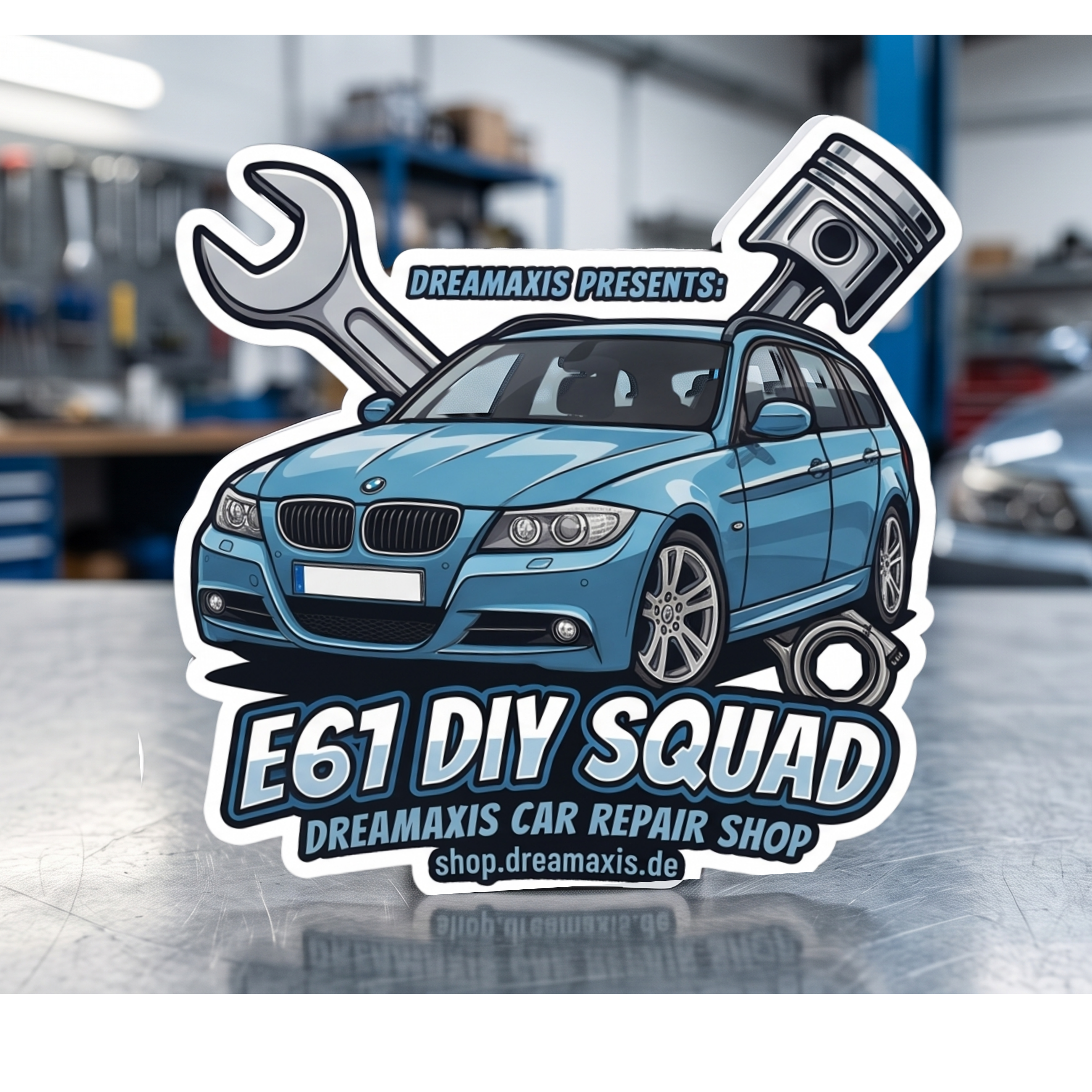 E61 DIY Squad Aufkleber 5x5cm 10er Pack