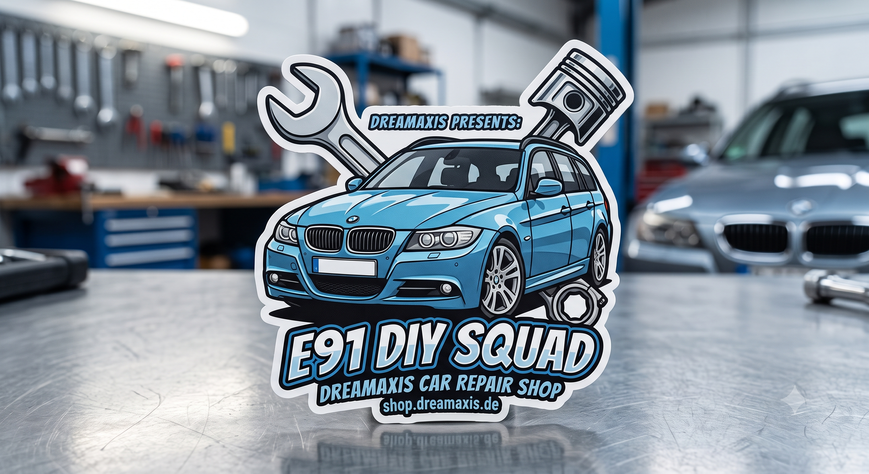 E91 DIY Squad Aufkleber 5x5cm