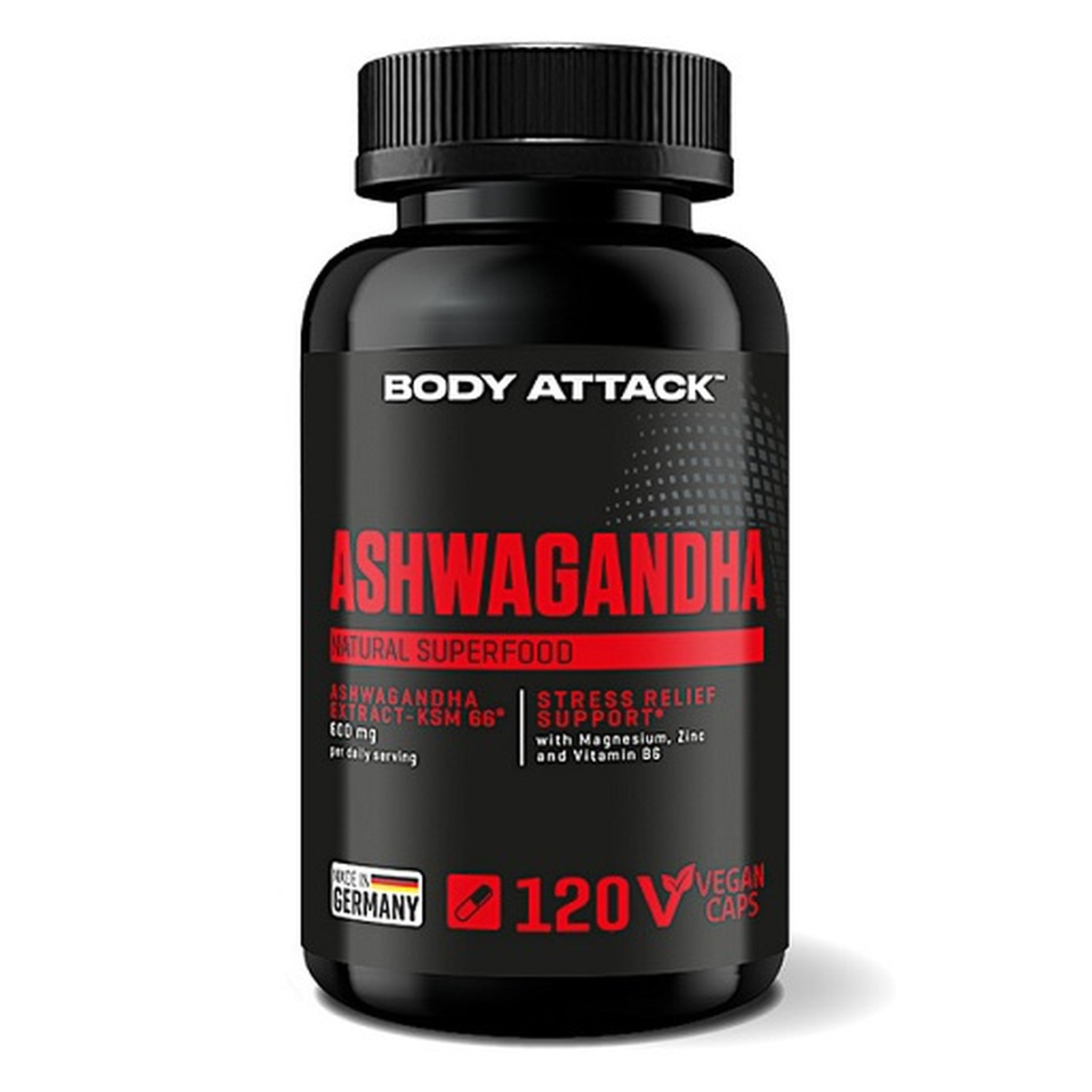 Body Attack Ashwagandha KSM-66 - 120 Kapseln