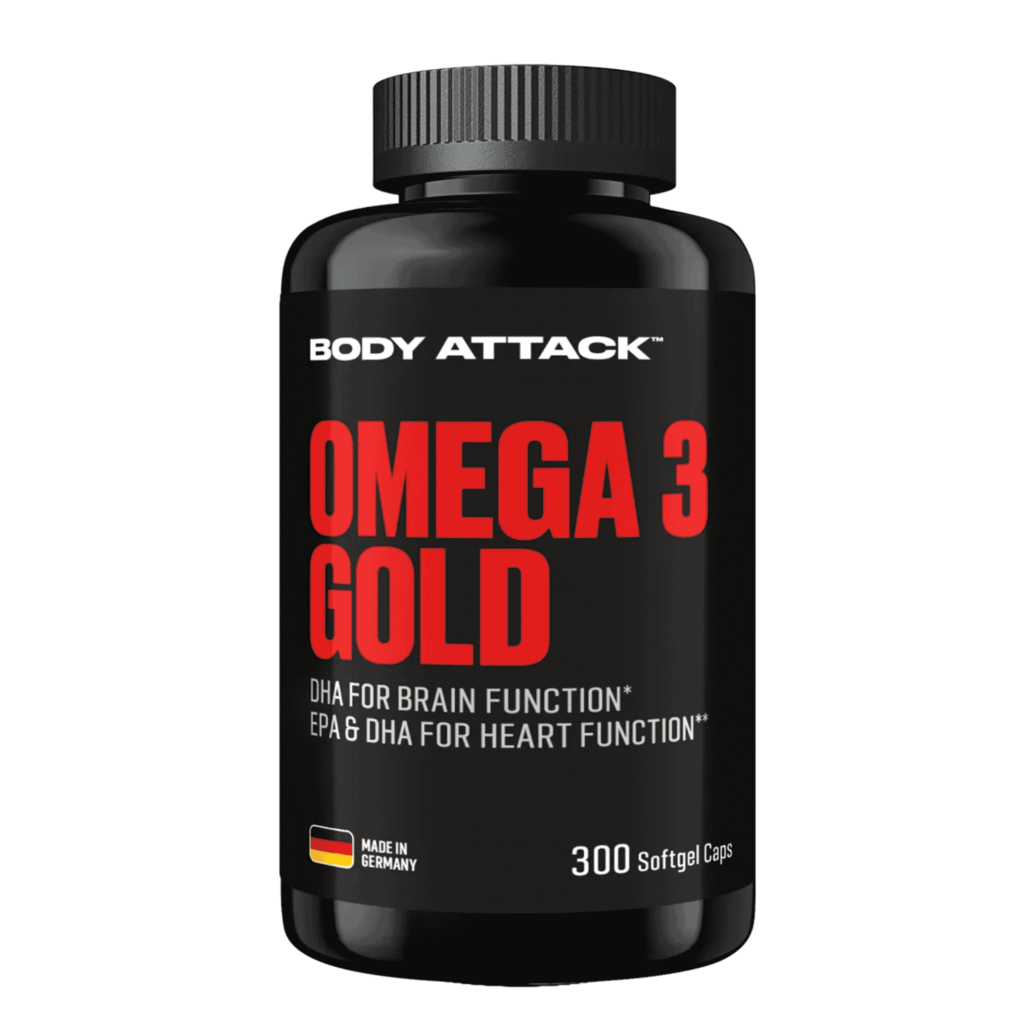 Body Attack Omega 3 Gold 300 Softgel Kapseln