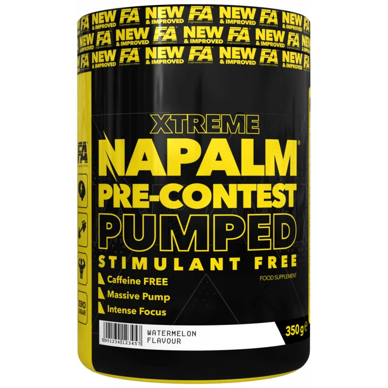 FA Nutrition Napalm PreContest Pumped Stimulant Free PROBEN 10x17,5g MIX