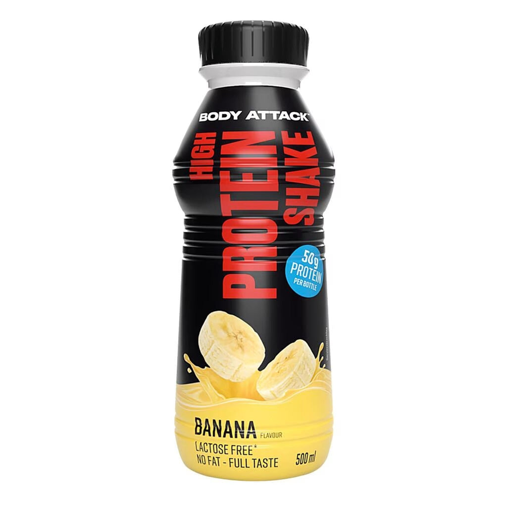 Body Attack High Protein Shake 12x500ml