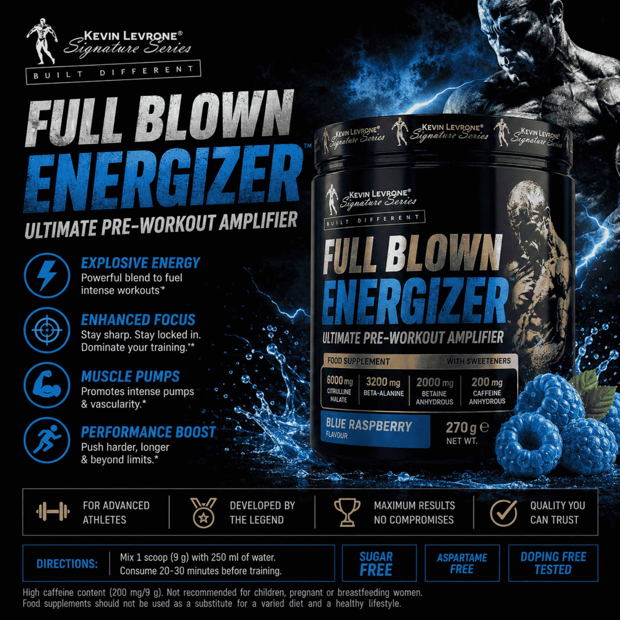 Kevin Levrone Full Blown Energizer 270g