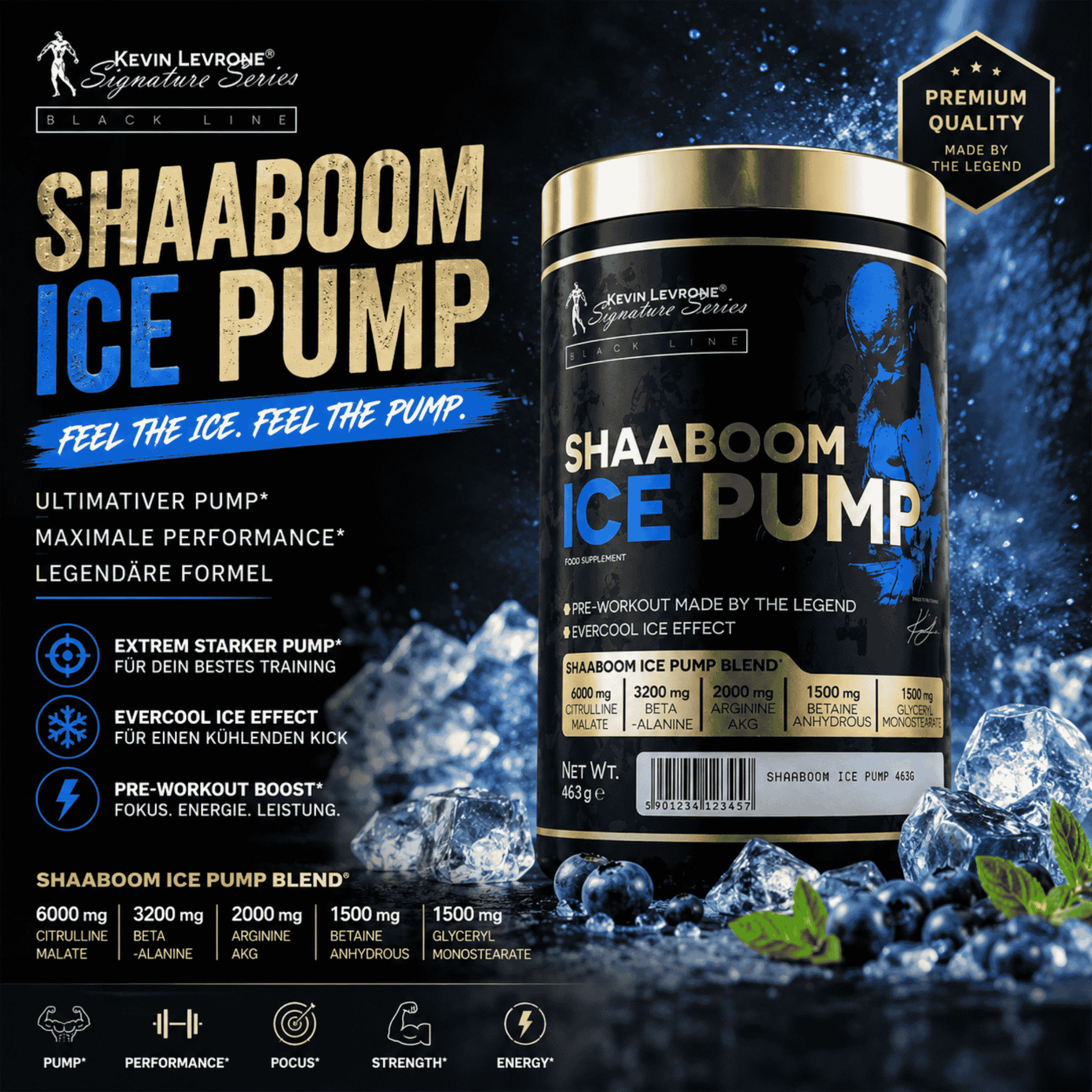 Kevin Levrone Shaaboom Ice Pump 463g